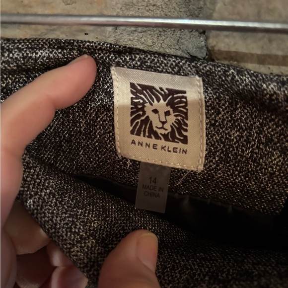 Anne Klein Charcoal Blazer with Black Accents - Picture 12 of 16